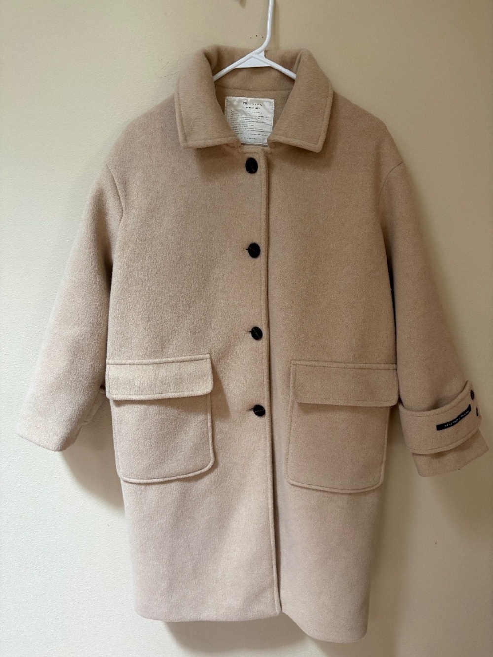 ### Korean Cocoon Cream Coat